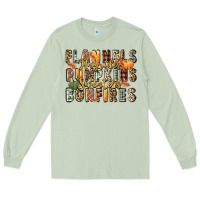 Matcha flannels hayrides pumpkins  bonfires Long Sleeve Tee - FaDigitalArtStudio