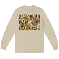 Mushroom flannels hayrides pumpkins  bonfires Long Sleeve Tee - FaDigitalArtStudio