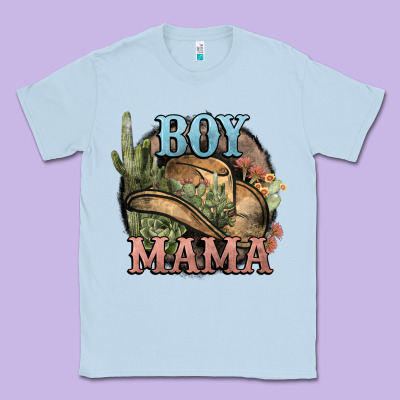 Boy Mama Western Cactus Cowboy Classic Tee Designed By Howdyjamesfarm