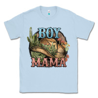 Dusty Blue Boy Mama western cactus Cowboy Classic Tee - HowdyJamesFarm
