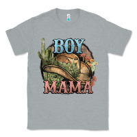 Heather Grey Boy Mama western cactus Cowboy Classic Tee - HowdyJamesFarm