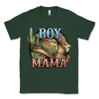 Sports Green Boy Mama western cactus Cowboy Classic Tee - HowdyJamesFarm