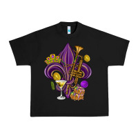 Black Fleur de lis Mardi Gras Urban Heavy Tee - HowdyJamesFarm