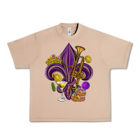 Burro Fleur de lis Mardi Gras Urban Heavy Tee - HowdyJamesFarm