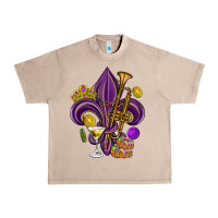 French Oak Fleur de lis Mardi Gras Urban Heavy Tee - HowdyJamesFarm