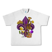 Lunar Rock Fleur de lis Mardi Gras Urban Heavy Tee - HowdyJamesFarm