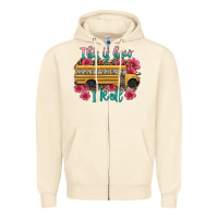 Sandshell this is how i roll school bus Zipper Hoodie - Artiststas