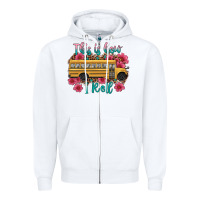 White this is how i roll school bus Zipper Hoodie - Artiststas