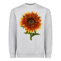 Heather Grey The  Sunflower Heavyweight Sweatshirt - LillyAllenDesigns