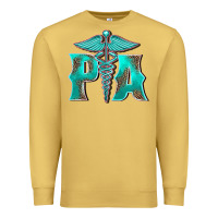 Antique Gold physician medical symbol assistant nurse Premium Sweatshirt - BarkalooDesign