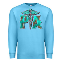 Ocean Blue physician medical symbol assistant nurse Premium Sweatshirt - BarkalooDesign