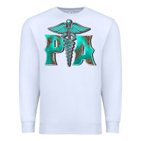 White physician medical symbol assistant nurse Premium Sweatshirt - BarkalooDesign