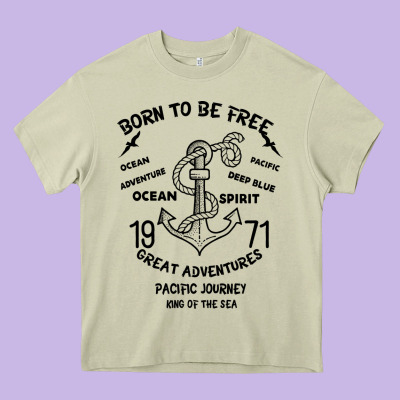 Born To Be Free Sea Heavy Core Tee Designed By Bettercallsaul