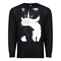 Black tuxedo cat t  shirt tuxedo cat t  shirt Premium Sweatshirt - longCreatives