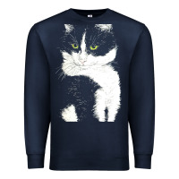 Navy tuxedo cat t  shirt tuxedo cat t  shirt Premium Sweatshirt - longCreatives