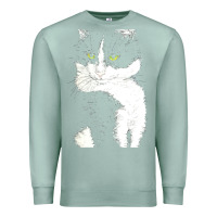 Seafoam tuxedo cat t  shirt tuxedo cat t  shirt Premium Sweatshirt - longCreatives