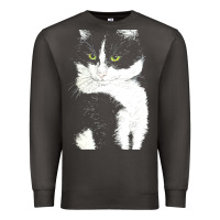 Smoke tuxedo cat t  shirt tuxedo cat t  shirt Premium Sweatshirt - longCreatives