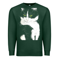 Sports Green tuxedo cat t  shirt tuxedo cat t  shirt Premium Sweatshirt - longCreatives