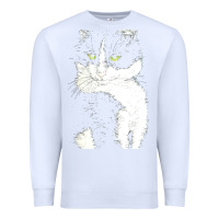 White tuxedo cat t  shirt tuxedo cat t  shirt Premium Sweatshirt - longCreatives