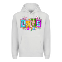 Dove Grey Love Easter Premium Hoodie - CowhideDigitalArt