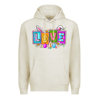 Oatmeal Heather Love Easter Premium Hoodie - CowhideDigitalArt