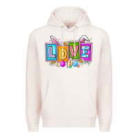 Pale Pink Love Easter Premium Hoodie - CowhideDigitalArt