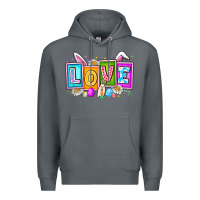 Rock Love Easter Premium Hoodie - CowhideDigitalArt