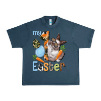Midnight Navy My first Easter Boy Easter Day Urban Heavy Tee - HowdyJamesFarm