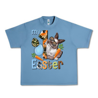 Pebble Blue My first Easter Boy Easter Day Urban Heavy Tee - HowdyJamesFarm