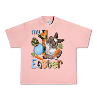 Salmon My first Easter Boy Easter Day Urban Heavy Tee - HowdyJamesFarm