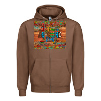 Chestnut i teach au some kids Zipper Hoodie - Artiststas