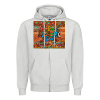 Dove Grey i teach au some kids Zipper Hoodie - Artiststas