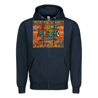 Navy i teach au some kids Zipper Hoodie - Artiststas