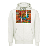 Oatmeal Heather i teach au some kids Zipper Hoodie - Artiststas