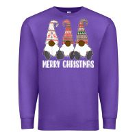 Purple african american gnome halloween thanksgiving christmas Premium Sweatshirt - longCreatives