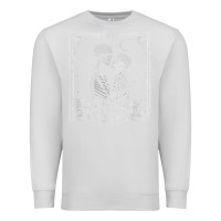 Dove Grey The Lovers Tarot Card Skeleton Valentines Halloween Occult Premium Sweatshirt - longCreatives