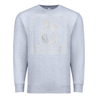 Heather Grey The Lovers Tarot Card Skeleton Valentines Halloween Occult Premium Sweatshirt - longCreatives