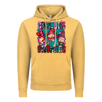 Vintage Mustard chillin with my gnomies olivia Vintage Hoodie - OliviaCreatesArt