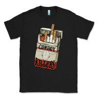 Black Cowboy killers cigarette package Classic Tee - HowdyJamesFarm