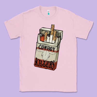 Cowboy Killers Cigarette Package Classic Tee Designed By Howdyjamesfarm