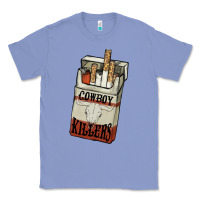 Colony Blue Cowboy killers cigarette package Classic Tee - HowdyJamesFarm