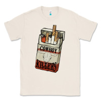 Natural Cowboy killers cigarette package Classic Tee - HowdyJamesFarm
