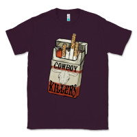 Plum Cowboy killers cigarette package Classic Tee - HowdyJamesFarm