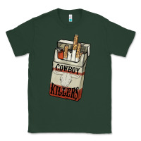 Sports Green Cowboy killers cigarette package Classic Tee - HowdyJamesFarm