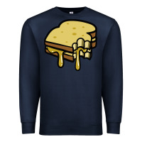 Navy foodie t  shirt grilled cheese sandwich t  shirt Premium Sweatshirt - longCreatives