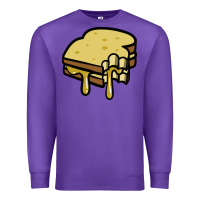 Purple foodie t  shirt grilled cheese sandwich t  shirt Premium Sweatshirt - longCreatives