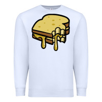 White foodie t  shirt grilled cheese sandwich t  shirt Premium Sweatshirt - longCreatives