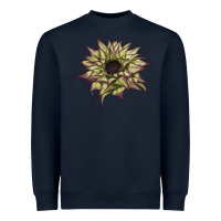 Navy sun   fill purple sunflower Heavyweight Sweatshirt - LillyAllenDesigns