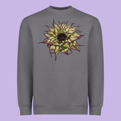 Sun   Fill Purple Sunflower Heavyweight Sweatshirt Designed By Lillyallendesigns