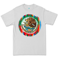Dove Grey Mexico Coat of Arms Premium Tee - texasbilliewilder